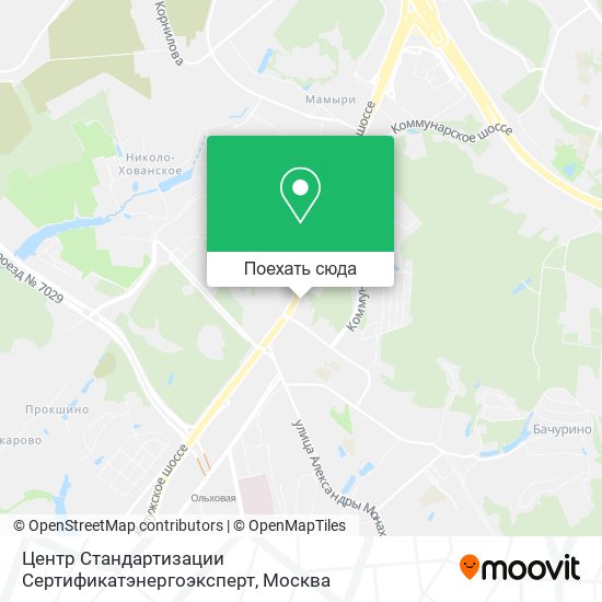 Карта Центр Стандартизации Сертификатэнергоэксперт