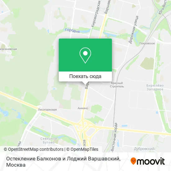 Карта Остекление Балконов и Лоджий Варшавский