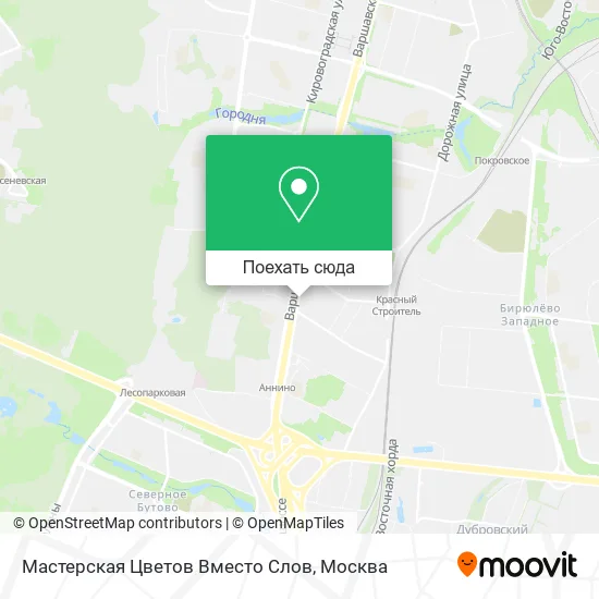 Карта Мастерская Цветов Вместо Слов