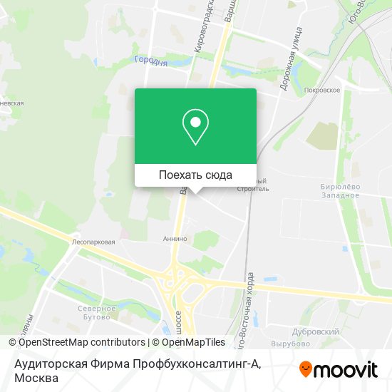 Карта Аудиторская Фирма Профбухконсалтинг-А
