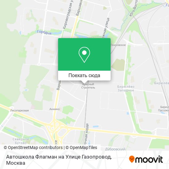 Карта Автошкола Флагман на Улице Газопровод