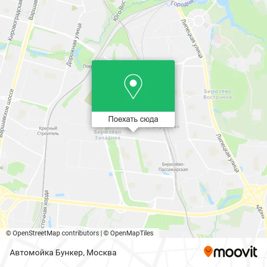 Карта Автомойка Бункер