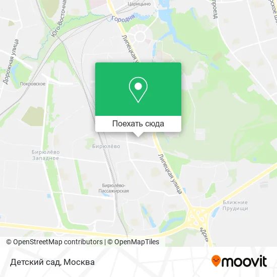 Карта Детский сад