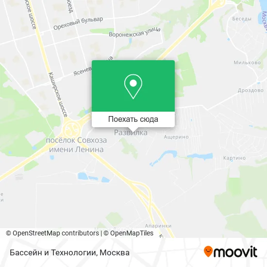 Карта Бассейн и Технологии