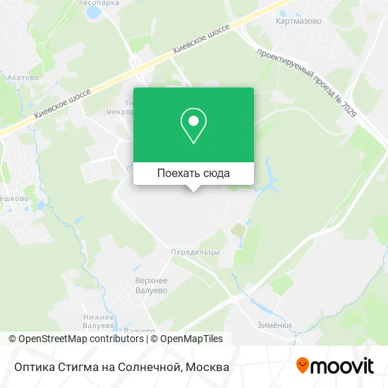 Карта Оптика Стигма на Солнечной