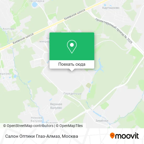 Карта Салон Оптики Глаз-Алмаз