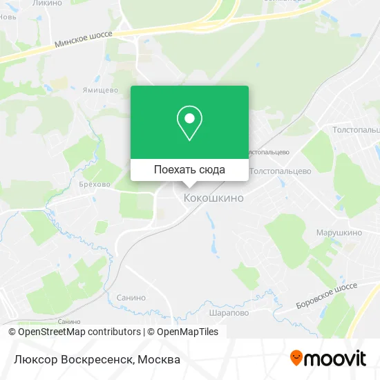 Карта Люксор Воскресенск