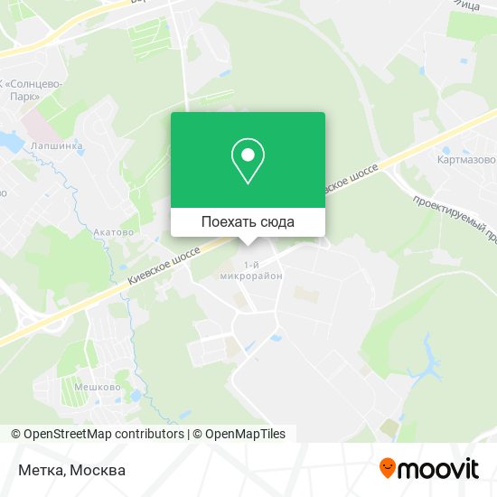 Карта Метка