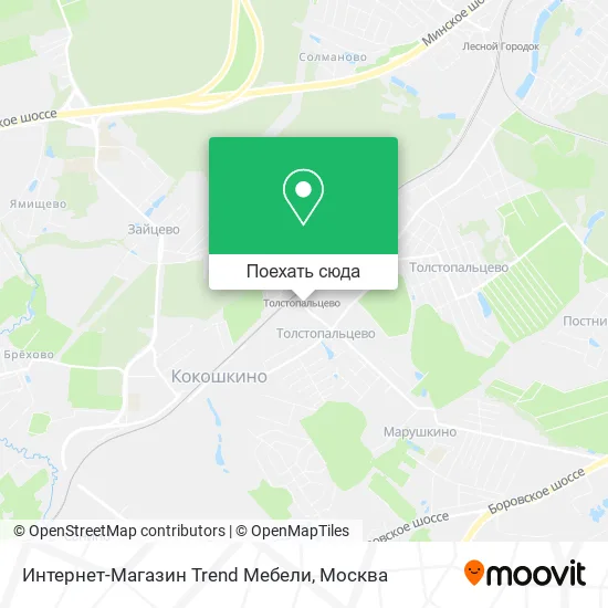 Карта Интернет-Магазин Trend Мебели