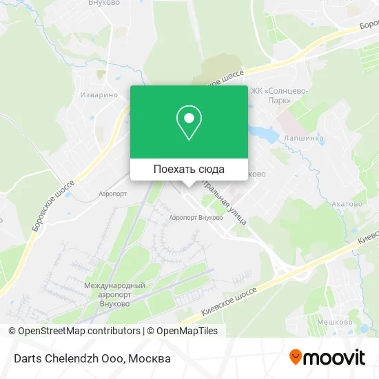 Карта Darts Chelendzh Ooo