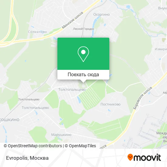 Карта Evropolis