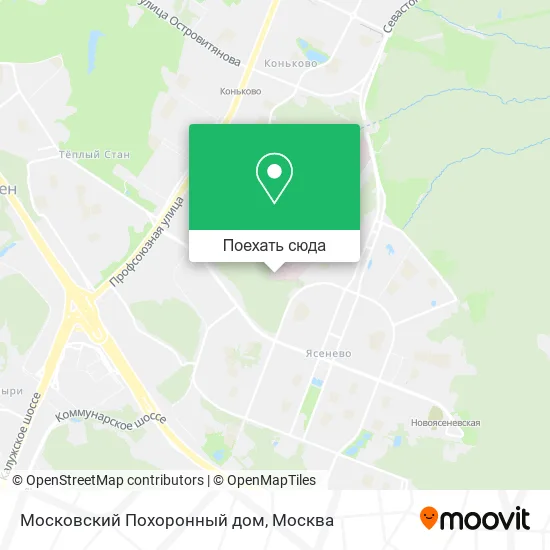 Карта Московский Похоронный дом