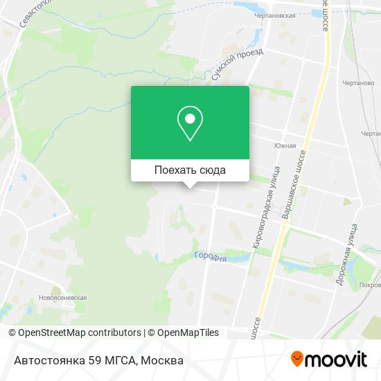Карта Автостоянка 59 МГСА