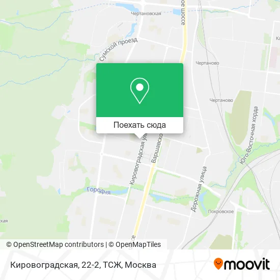 Карта Кировоградская, 22-2, ТСЖ