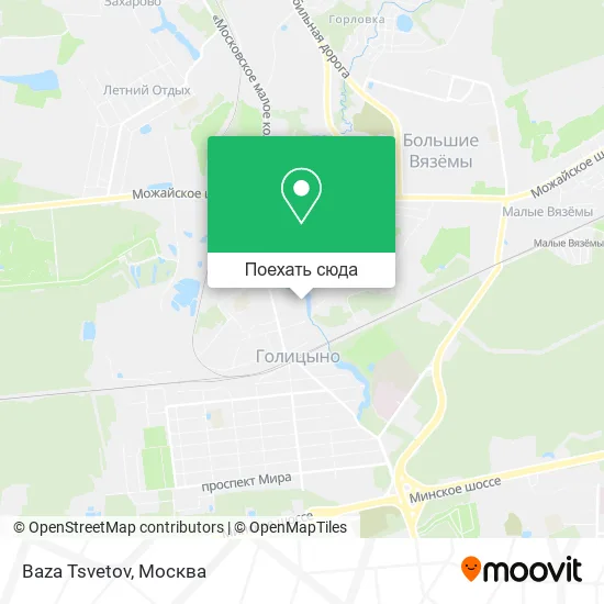 Карта Baza Tsvetov