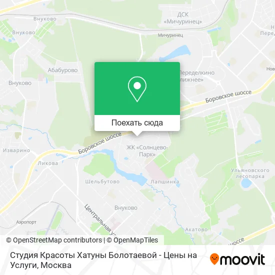 Карта Студия Красоты Хатуны Болотаевой - Цены на Услуги