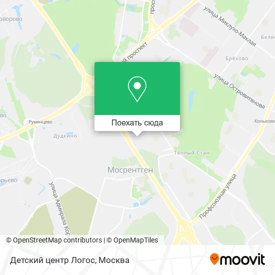 Карта Детский центр Логос