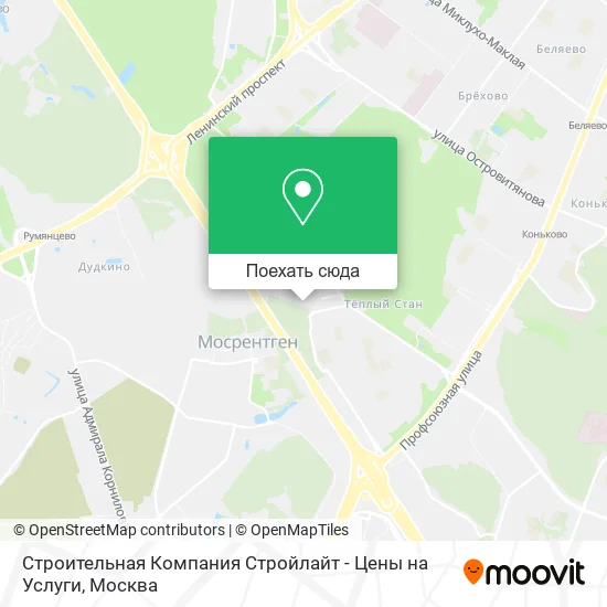 Карта Строительная Компания Стройлайт - Цены на Услуги