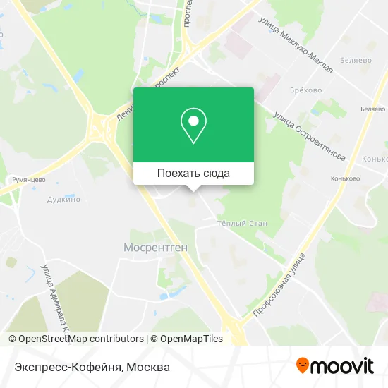 Карта Экспресс-Кофейня