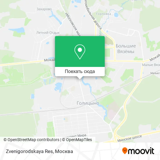 Карта Zvenigorodskaya Res