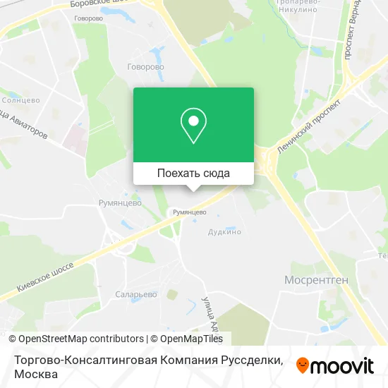 Карта Торгово-Консалтинговая Компания Руссделки