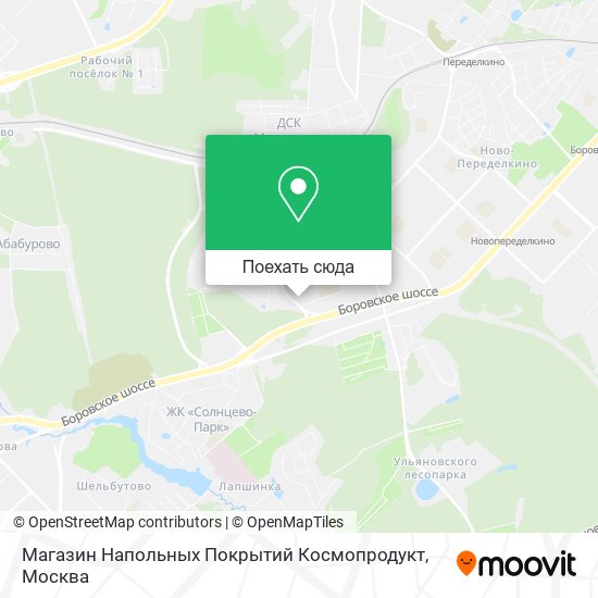 Карта Магазин Напольных Покрытий Космопродукт