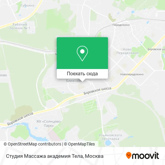 Карта Студия Массажа академия Тела