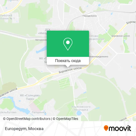 Карта Europegym