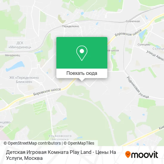 Карта Детская Игровая Комната Play Land - Цены На Услуги