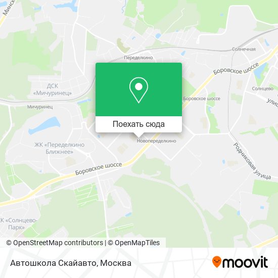 Карта Автошкола Скайавто