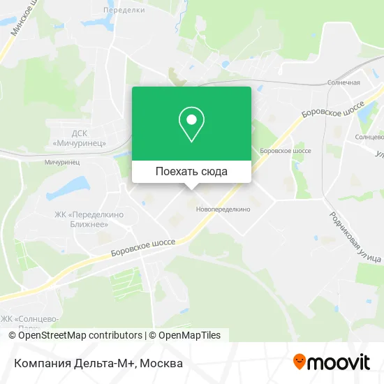 Карта Компания Дельта-М+