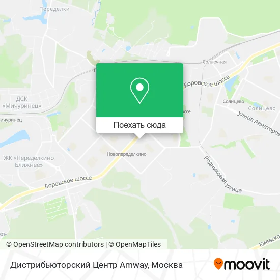 Карта Дистрибьюторский Центр Amway