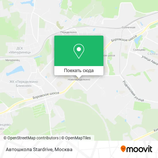Карта Автошкола Stardrive