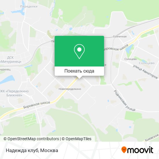 Карта Надежда клуб