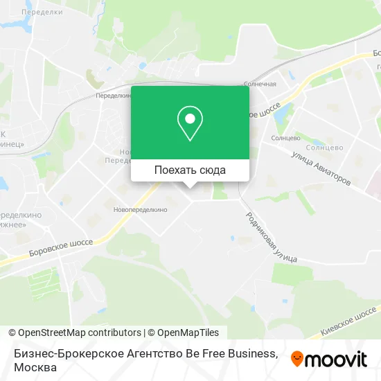 Карта Бизнес-Брокерское Агентство Be Free Business