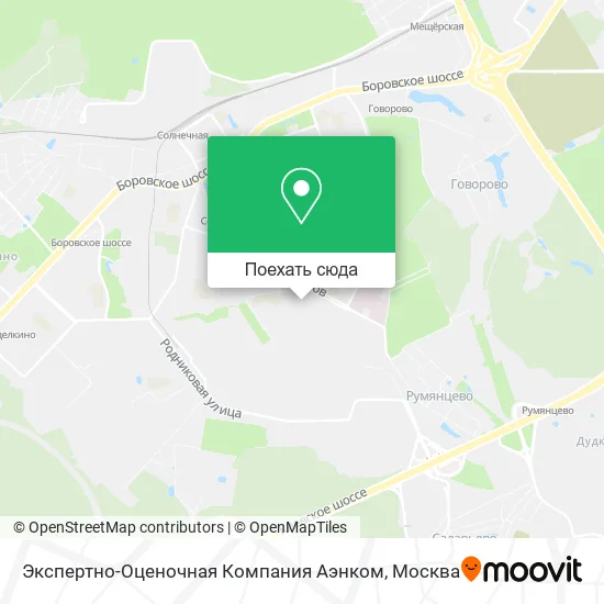 Карта Экспертно-Оценочная Компания Аэнком
