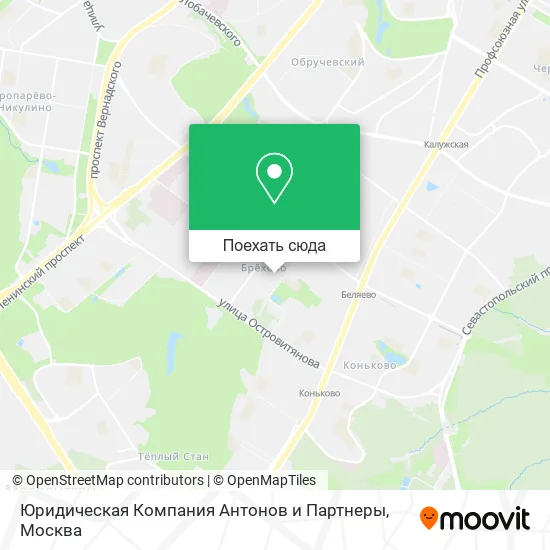 Карта Юридическая Компания Антонов и Партнеры