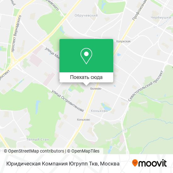Карта Юридическая Компания Югрупп Ткв
