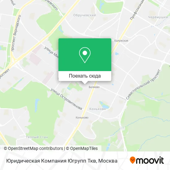 Карта Юридическая Компания Югрупп Ткв