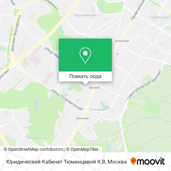 Карта Юридический Кабинет Тюменцевой К.В