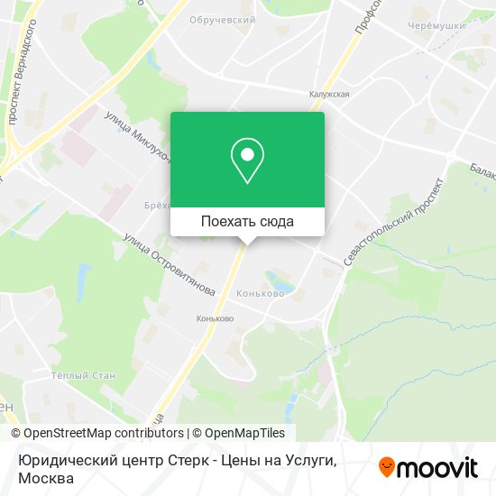 Карта Юридический центр Стерк - Цены на Услуги