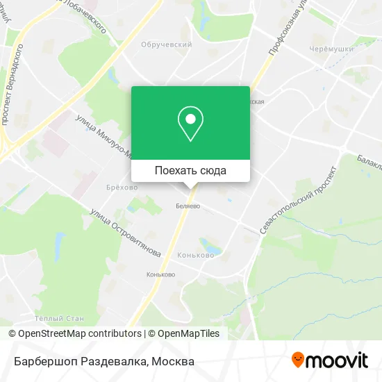 Карта Барбершоп Раздевалка