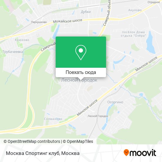 Карта Москва Спортинг клуб