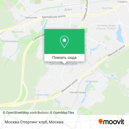 Карта Москва Спортинг клуб