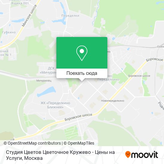 Карта Студия Цветов Цветочное Кружево - Цены на Услуги