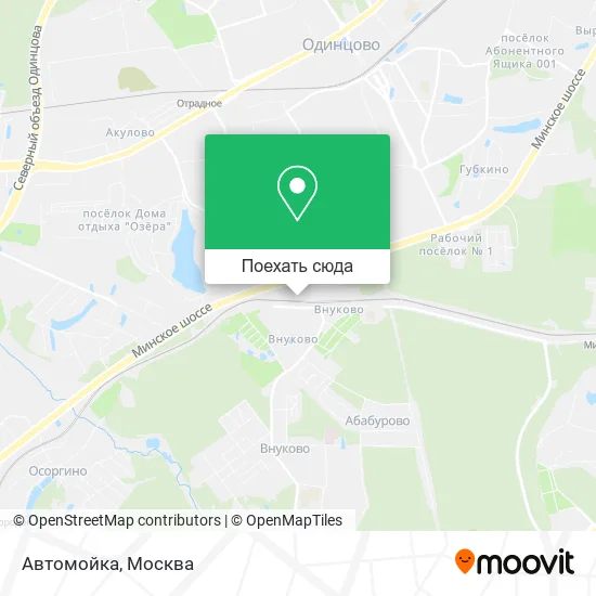 Карта Автомойка