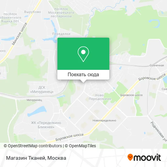 Карта Магазин Тканей