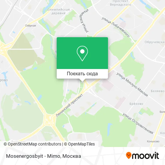 Карта Mosenergosbyit - Mimo