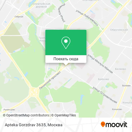 Карта Apteka Gorzdrav 3635