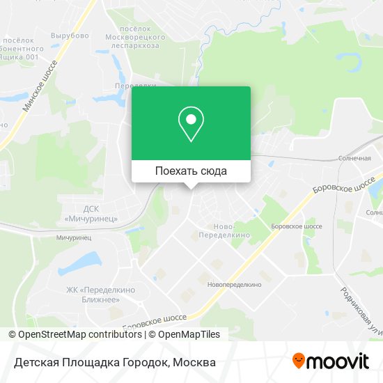 Карта Детская Площадка Городок